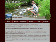 Tablet Screenshot of coolwatersrvpark.com